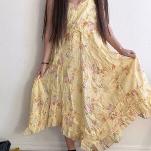 odd molly marvelously free strap dress in vintage yellow NWT